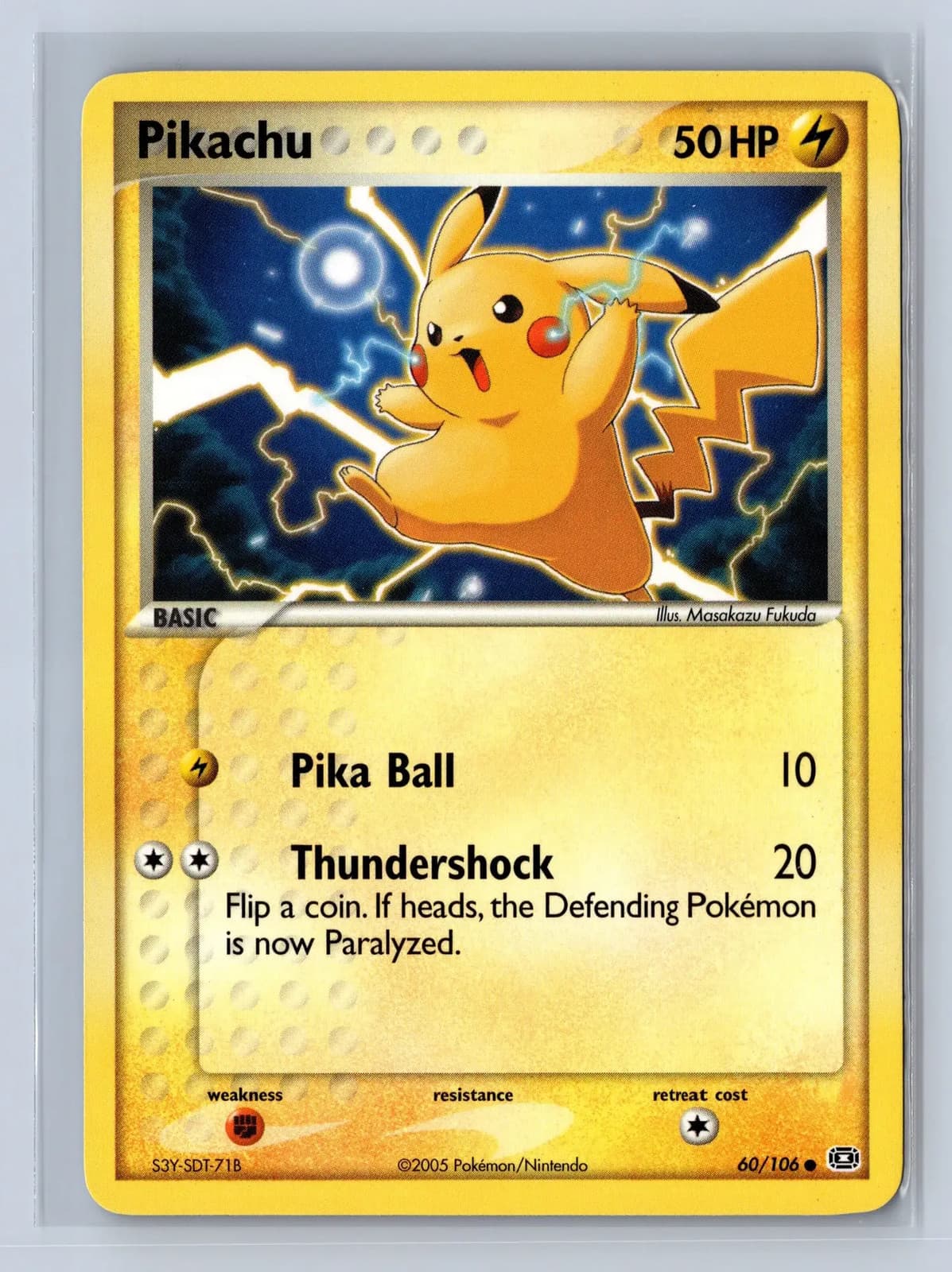 2005 Pokemon EX Emerald Pikachu #60/106 LP