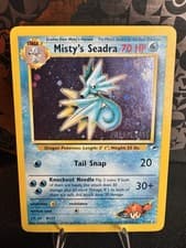 Misty's Seadra (Prerelease) 009/132 Wotc Promo Holo  Vintage Pokemon TCG