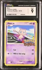 Pokemon Mew Pokemon Rumble 10/16 CGC 9 Mint