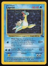LAPRAS 10/62 RARE FOSSIL POKEMON UNLIMITED HOLO NM/M