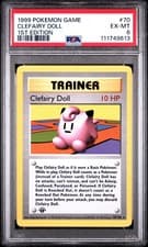 1999 POKEMON GAME - CLEFAIRY DOLL - 1ST EDITION SHADOWLESS - PSA 6 EX-MT