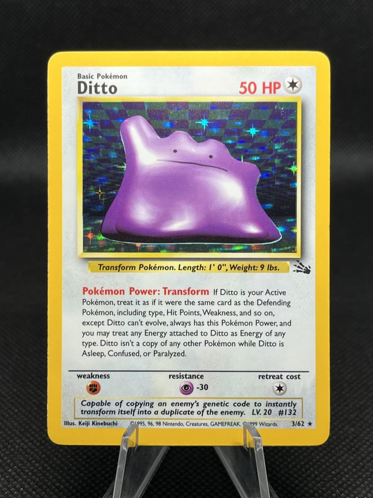 Ditto 3/62 - Fossil - Holo Rare - LP