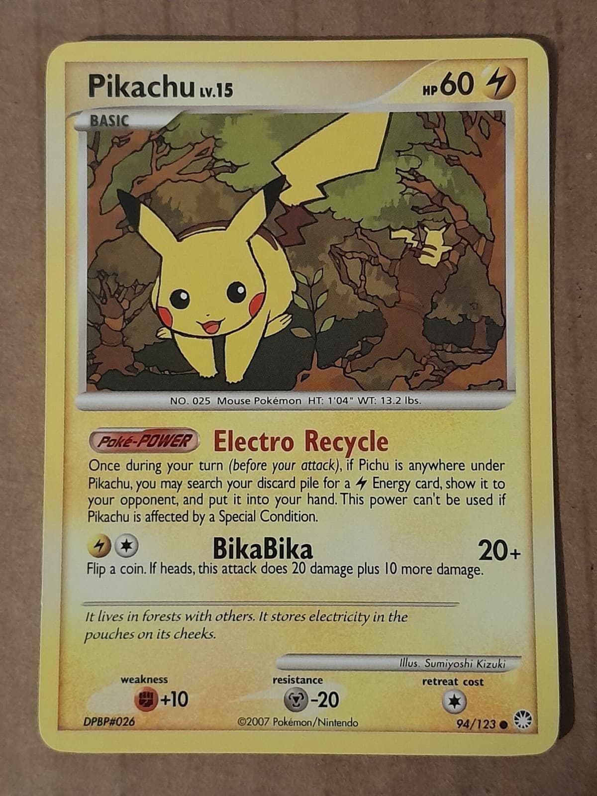 Pokemon Pikachu 94/123 Mysterious Treasures LP See Pictures