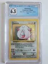 Shadowless Chansey 3/102 Base Set Pokemon Card WOTC CGC 6.5 possibly PSA 7