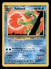 Politoed 27/75 Rare Neo Discovery Pokemon Unlimited Heavily Played
