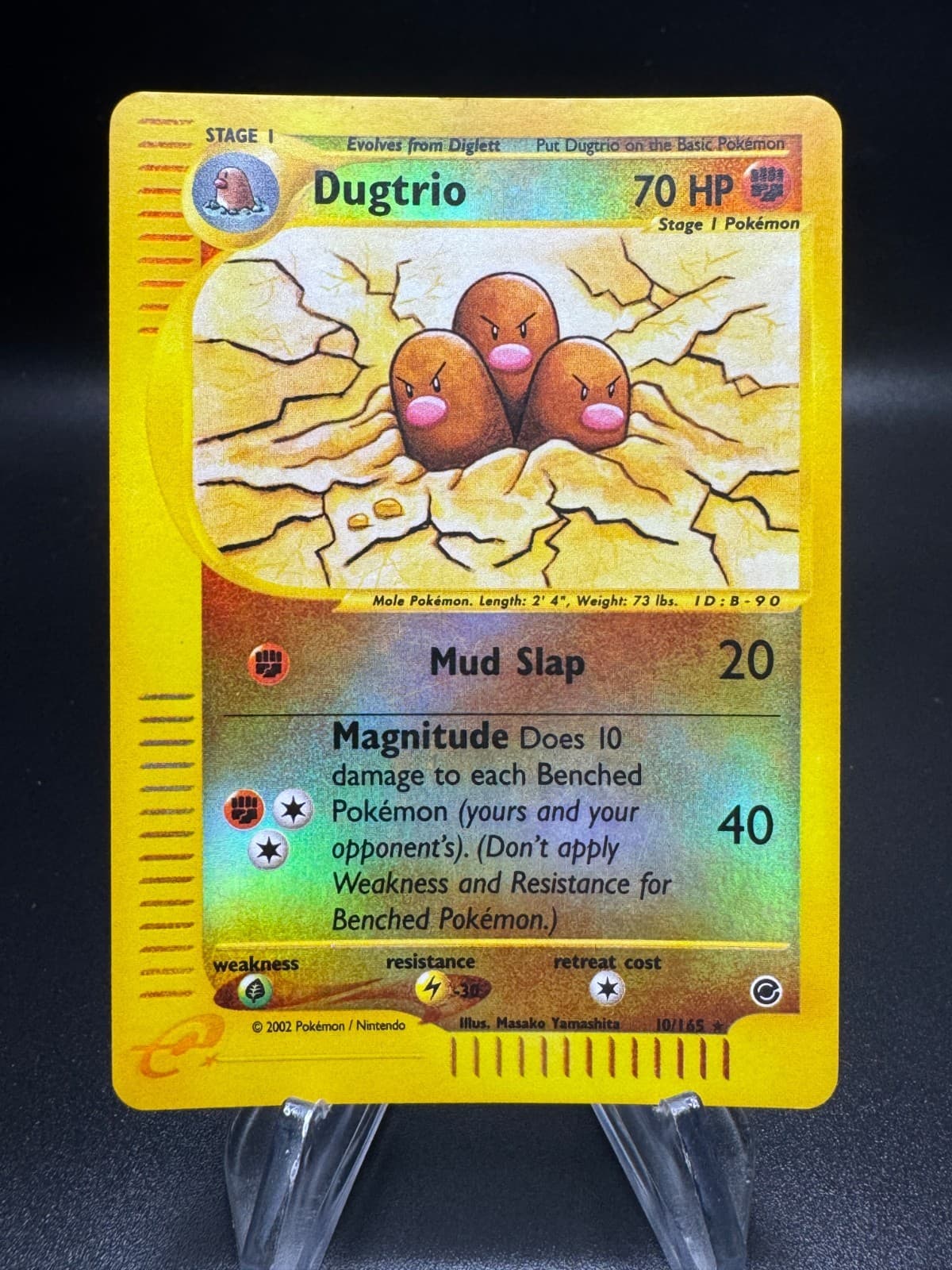 2002 Pokemon Expedition DUGTRIO Rare Reverse Holo #10/165