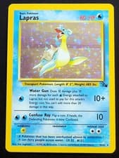 Lapras 10/62 Pokemon TCG Fossil Set Card Holo Rare