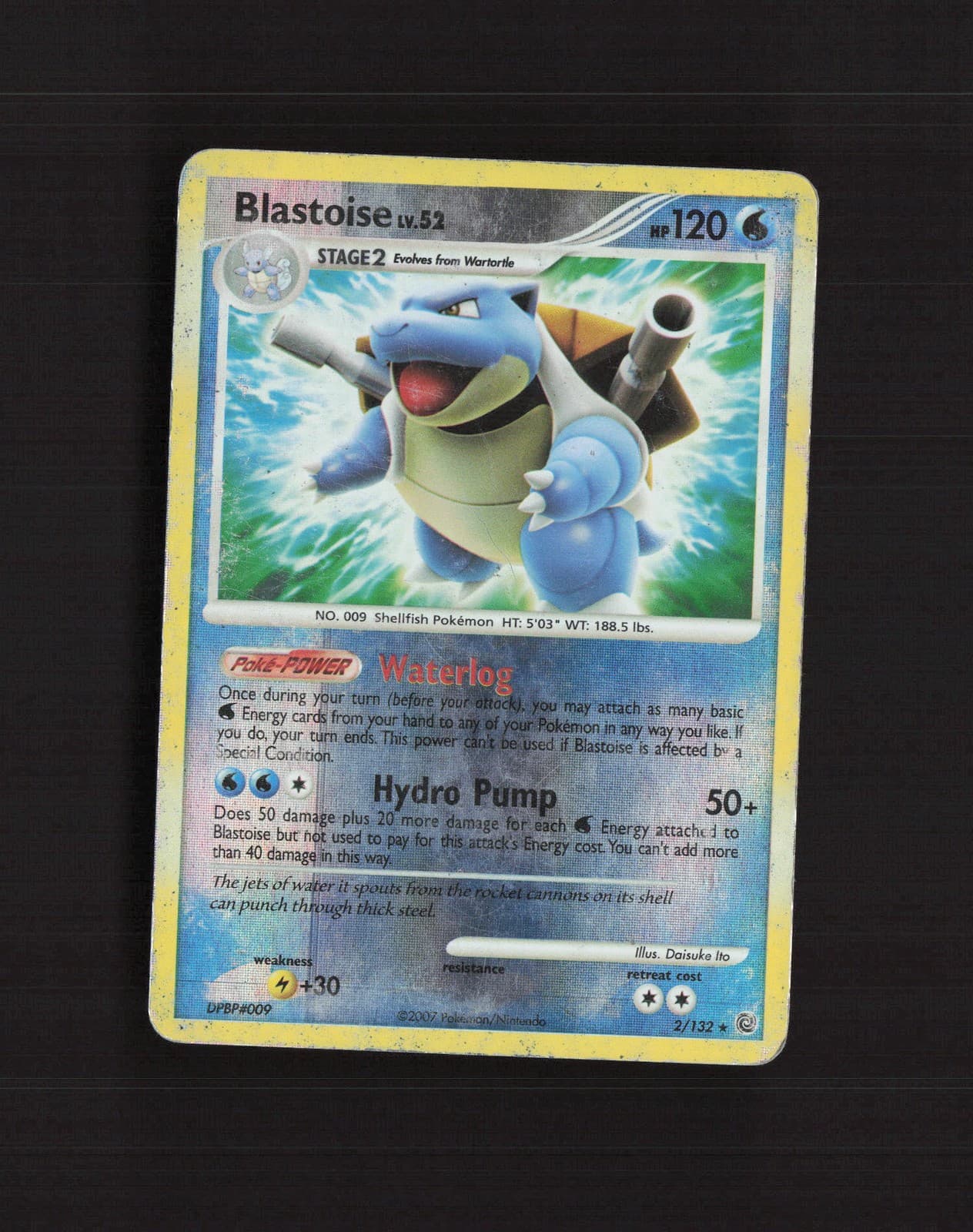 Blastoise 2/132 Secret Wonders Reverse Holo Pokemon Card DMG