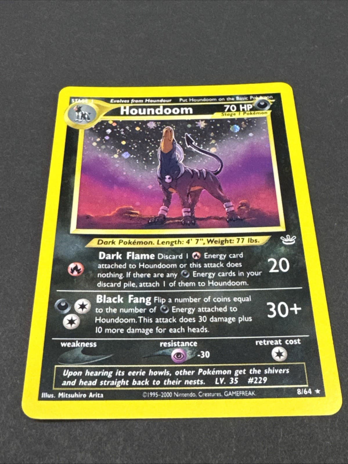 POKEMON Houndoom 08/64 Neo Revelation Holo