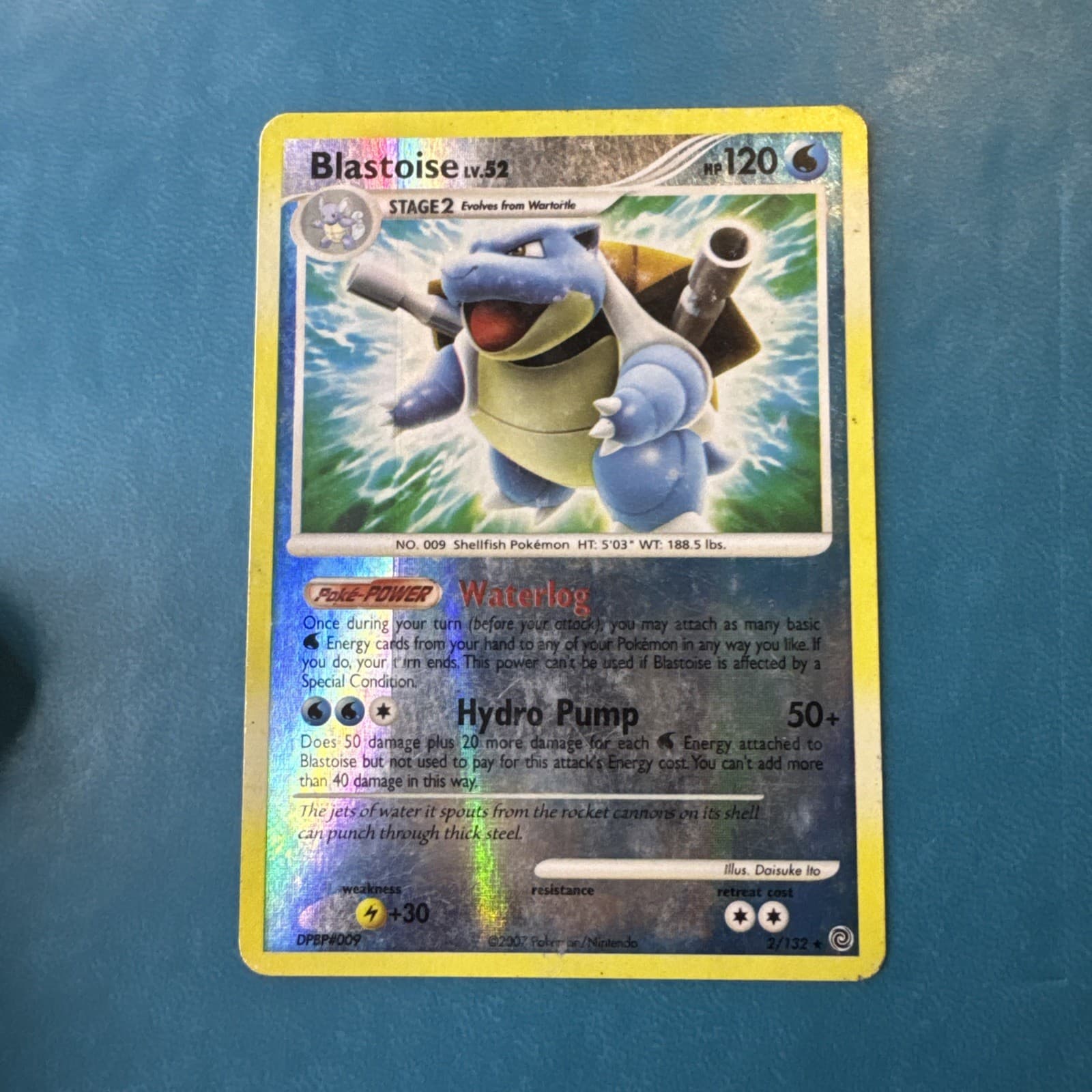 INSANE HOLO BLEED + 2 SWIRL HOLO BLASTOISE 2/132 POKEMON SECRET WONDERS NM