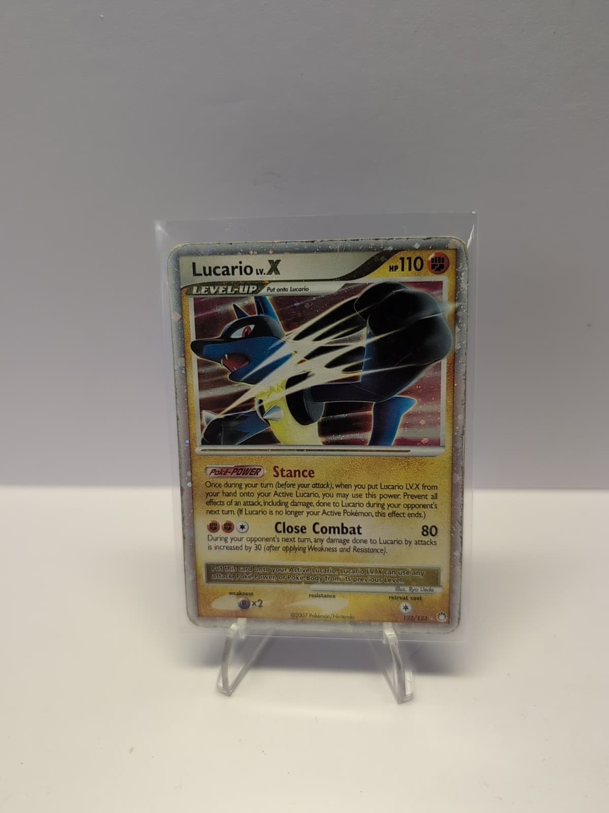 Lucario Lv. X 122/123 Mysterious Treasures Holo 2007 Pokemon/Nintendo FAST USA