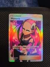 Plumeria Full Art Holo Card 145/147 Sm-Burning Shadows