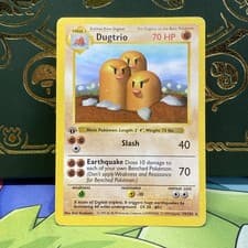 Wizards Dugtrio 1st Edition Base Set Shadowless 19/102 70 HP