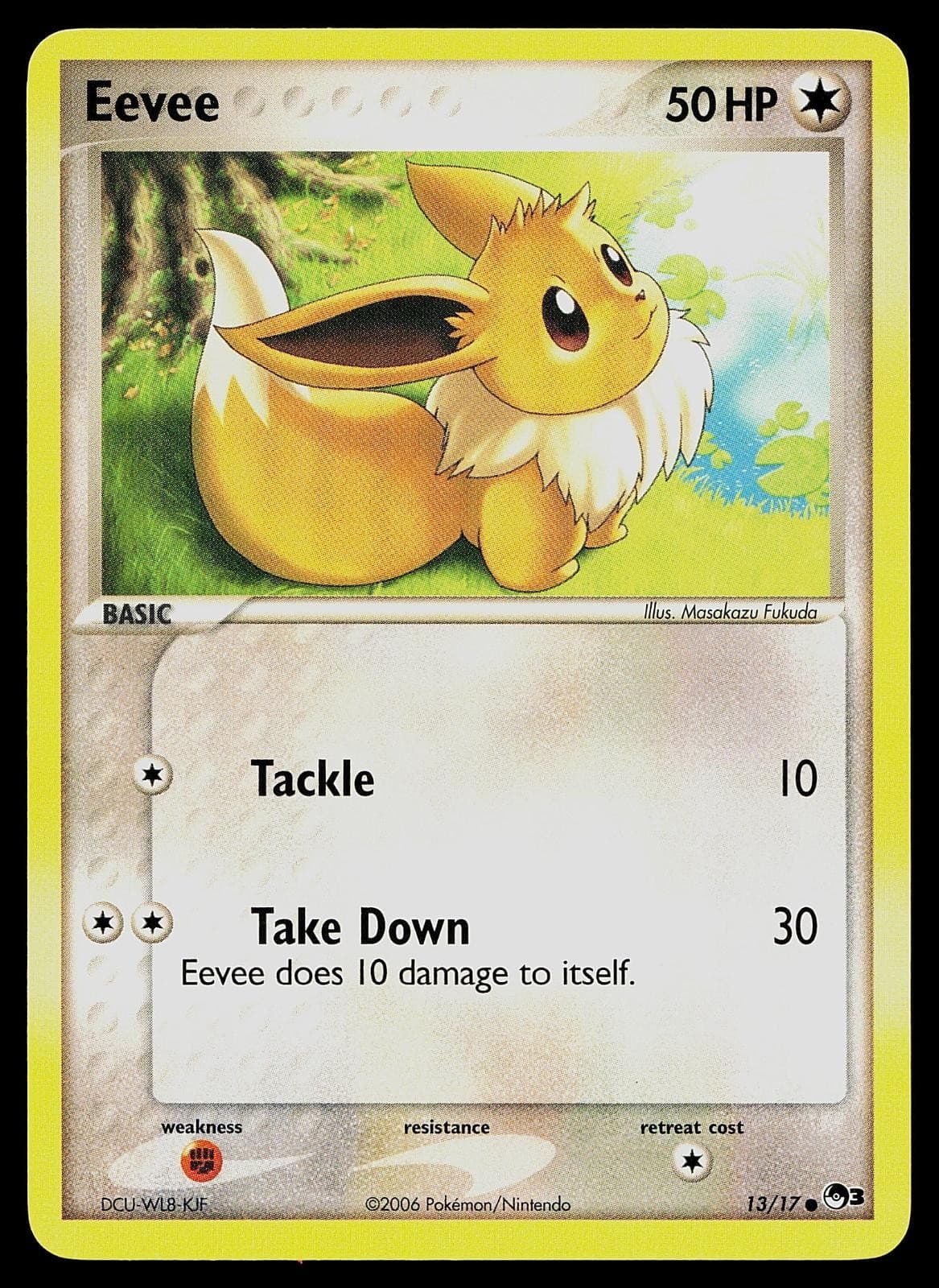 Pokemon Card - Eevee POP Series 3 13/17 Common