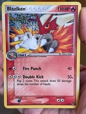 POKEMON BLAZIKEN 1/17 RARE HOLOFOIL PROMO POP SERIES 1 HP CARD