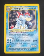 2000 Pokemon Neo Genesis Feraligatr 4/111 Holo Rare Unlimited DMG