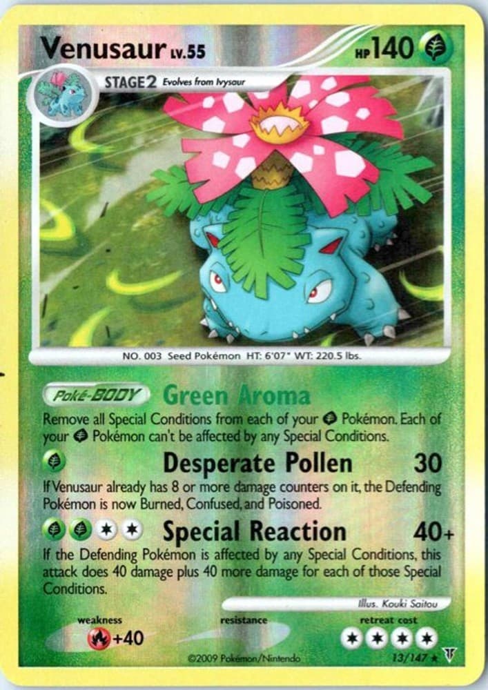 Venusaur 13 Reverse Holofoil Supreme Victors - MP