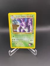 Giovanni's Nidoking Unlimited Holo Holo Rare Gym Challenge 007/132 LP