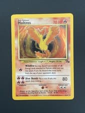 Moltres 12/62 Fossil Set - Holo Pokemon Card