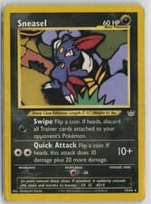 Sneasel 24/64 Rare Neo Revelation Pokemon Unlimited Moderately Played