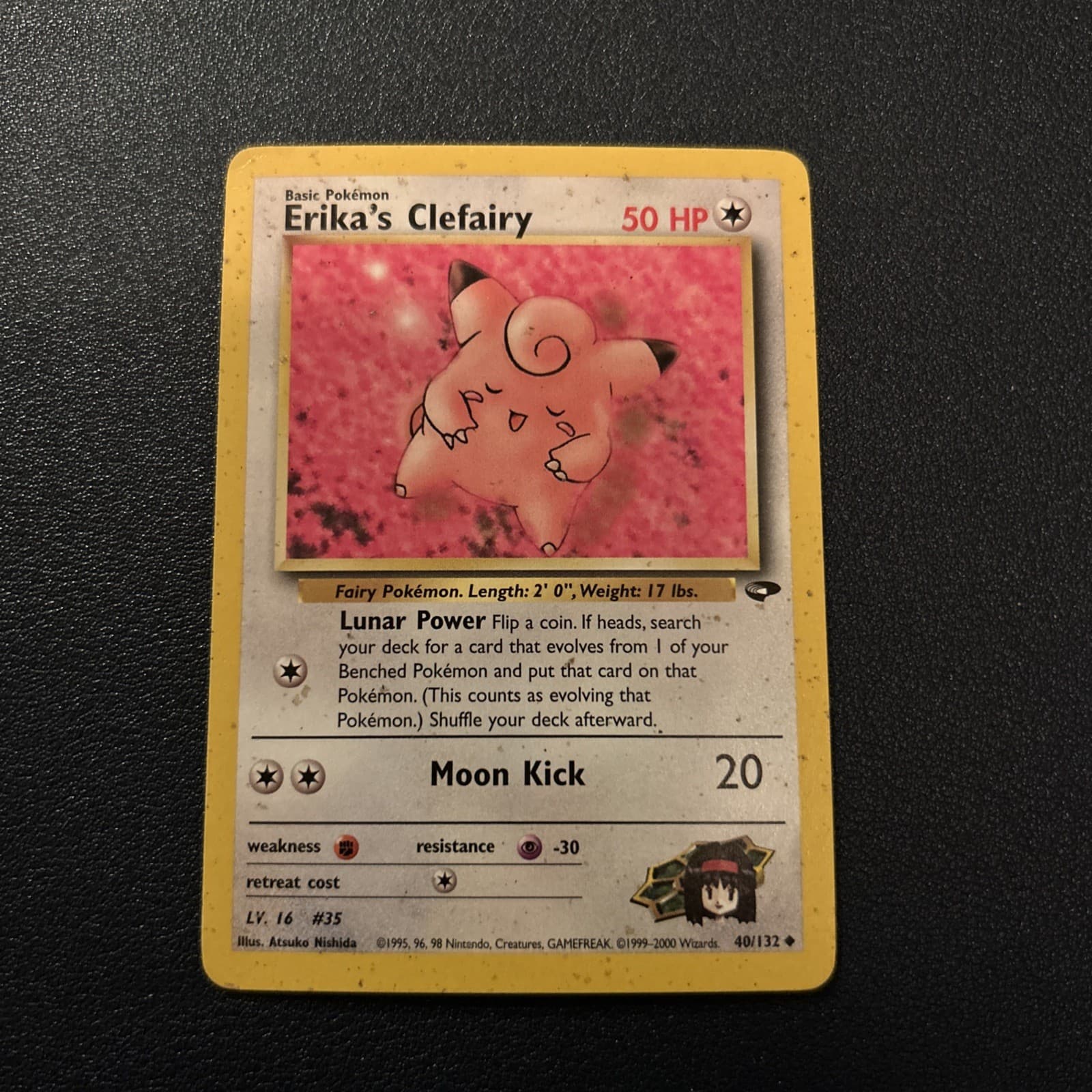 Erika's Clefairy 40/132 Uncommon Gym Challenge Pokemon Unlimited