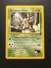 Pokémon TCG Gym Challenge Giovanni's Pinsir Rare Regular Basic 70 HP #24/132
