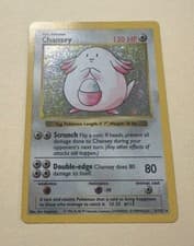1999 Pokemon Shadowless 3 Chansey Holo base set rare