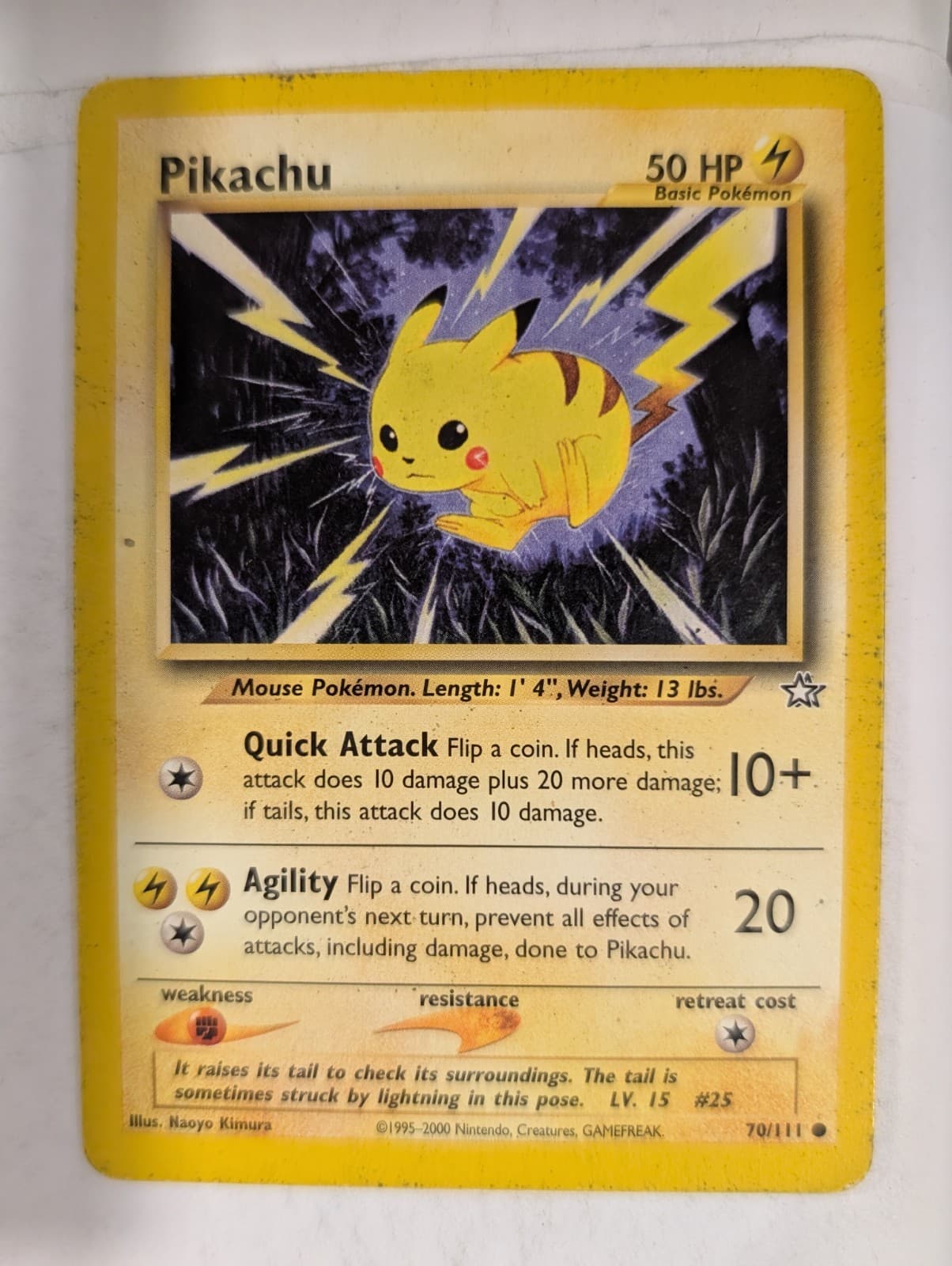 Pikachu 70/111 - Neo Genesis Set Pokemon Card