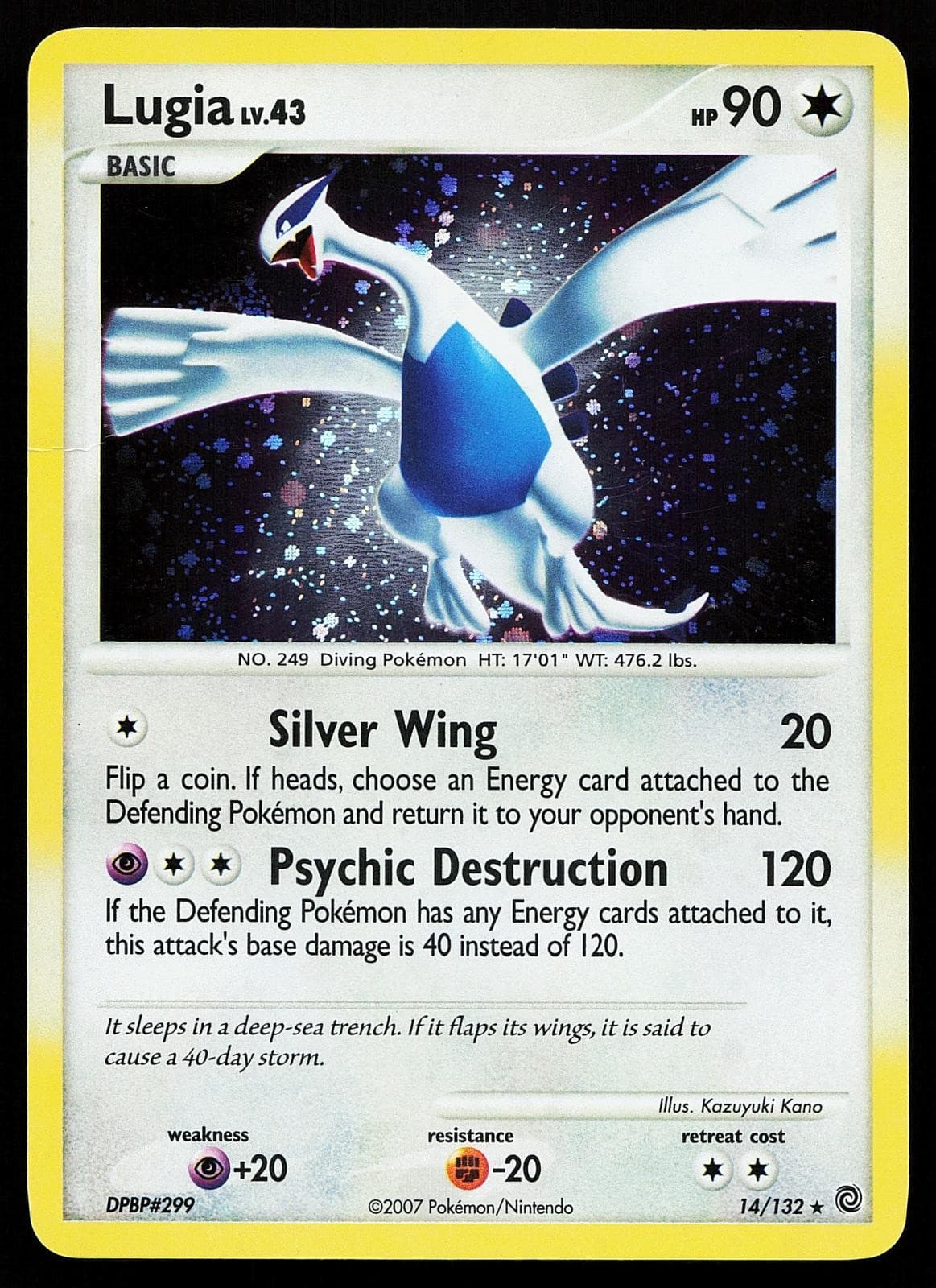 Lugia 14/132 Holo Rare Secret Wonders Pokemon Card