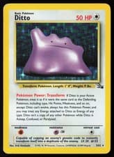 1999 Pokemon Fossil Ditto (3) 03/62 Holo MP