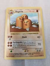 Pokémon TCG Dugtrio Base Set 19/102 Shadowless Rare NM