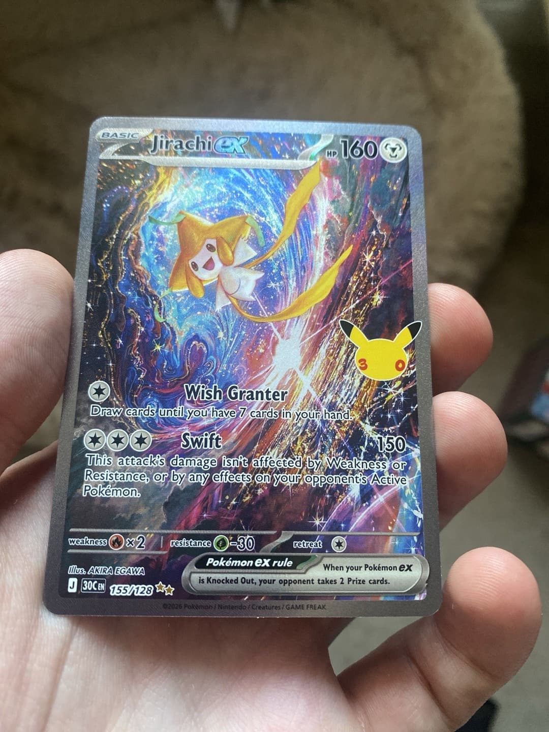 Jirachi ex - 155/128 - ME: 30th Celebration