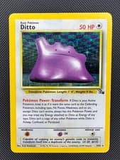 Ditto Fossil Holo Rare Pokemon LP 3/62