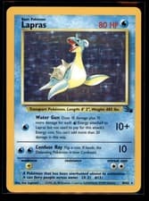 1999 Pokemon TCG Lapras Holo (10) Fossil #10/62