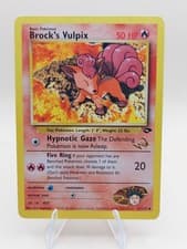 Brock's Vulpix (W Stamped) Promo Gym Challenge 37/132 Pokemon Card - WOTC 2000