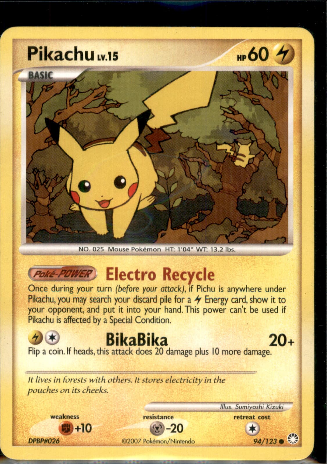 Pikachu 94/123 Mysterious Treasures Regular