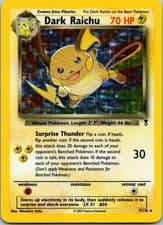 Dark Raichu Holo Rare Legendary Collection 007/110 LP