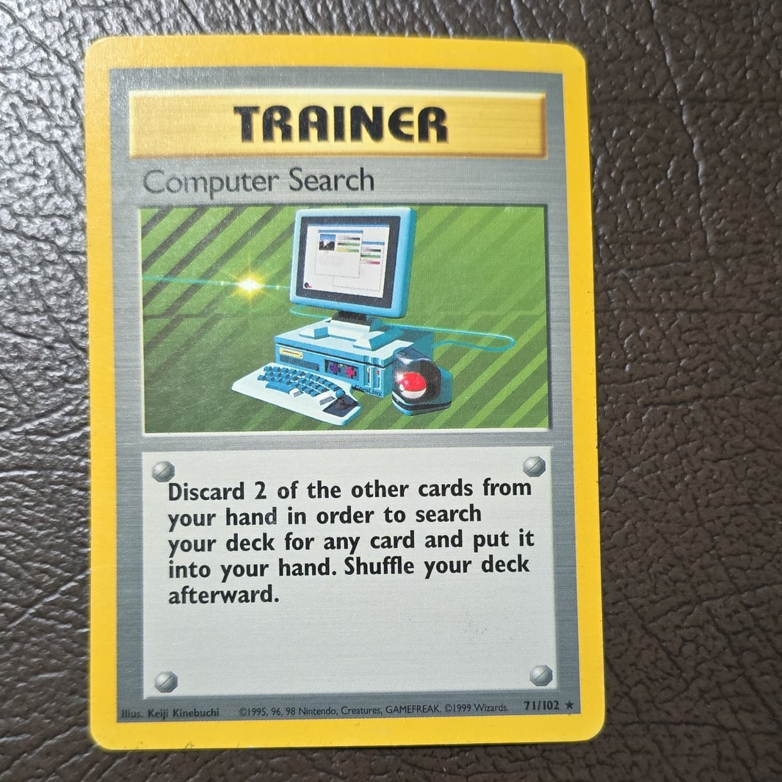 WotC Computer Search 71/102 Shadowless Base Set Rare Regular 1999 English