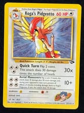 KOGA'S PIDGEOTTO *Rare* (LP) - Gym Challenge 27/132 - Pokemon Trading Card Game