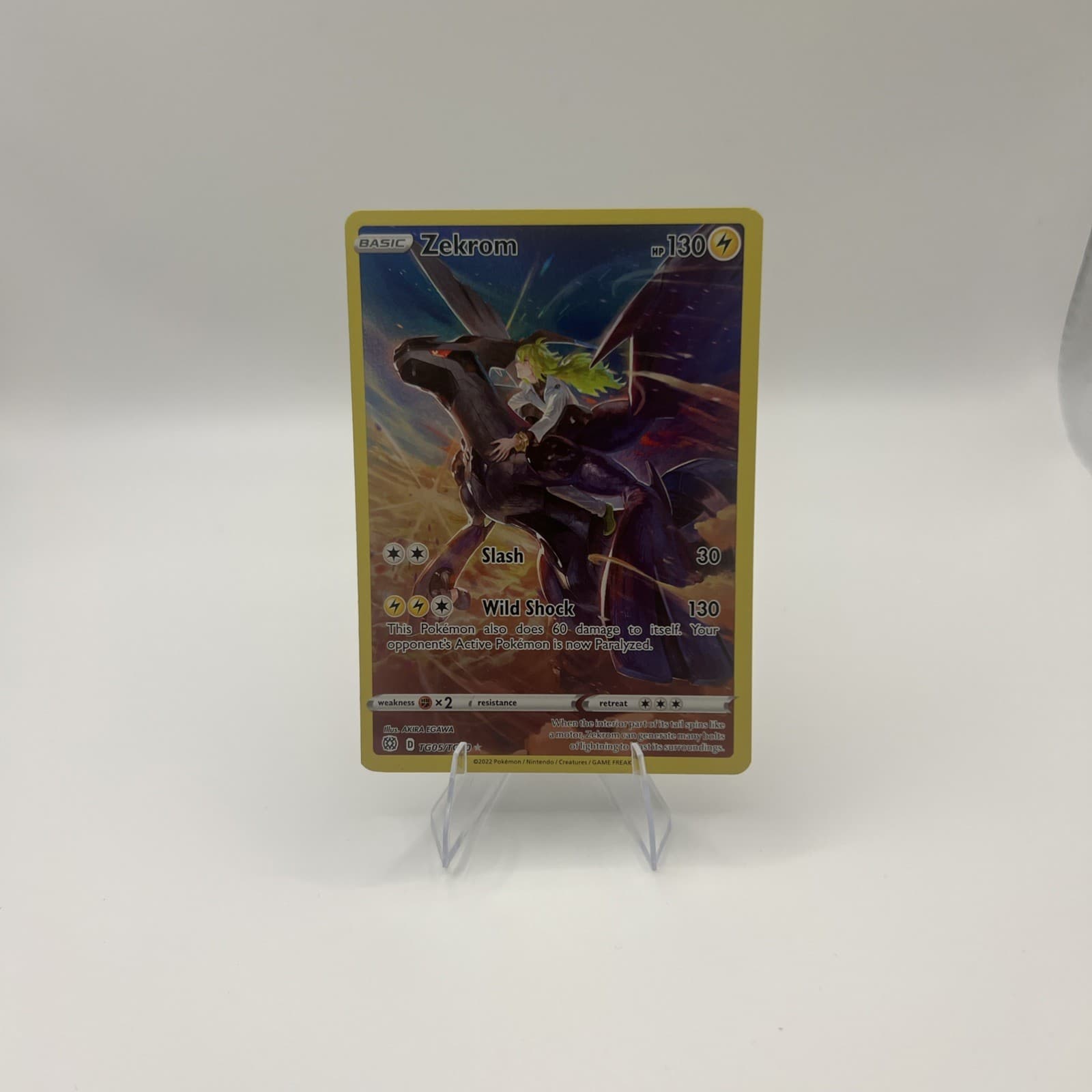 Pokemon TCG Zekrom TG05/TG30 SWSH09 Brilliant Stars Trainer Gallery Holo