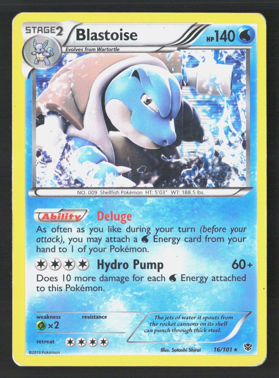 Pokemon BLASTOISE 16/101 PLASMA BLAST Holo