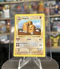Dugtrio 019/102 Base Set Rare (Shadowless) Regular NM 🛘🕳️💎