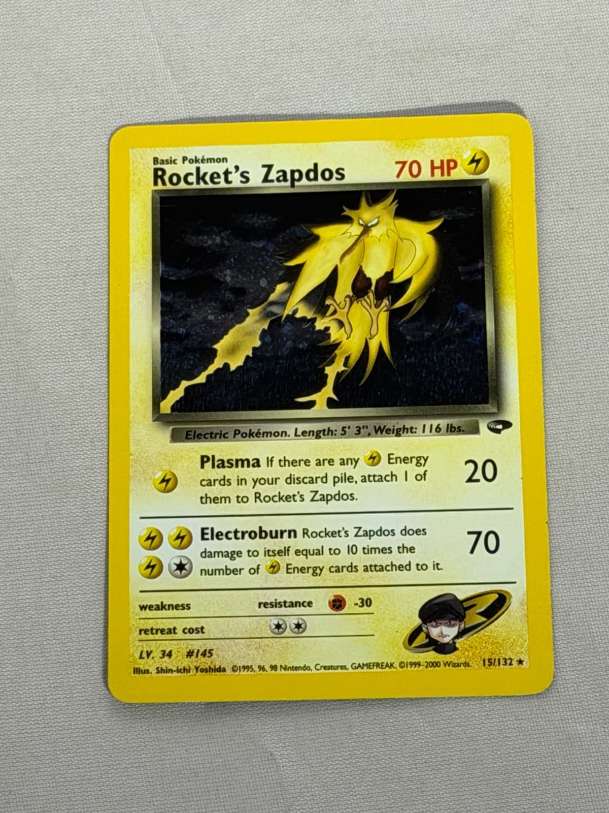 Pokemon Rocket's Zapdos Gym Challenge 15/132