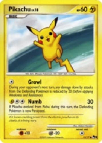Moderately Played Pikachu - 15/17 - Common Pokemon POP Series 9