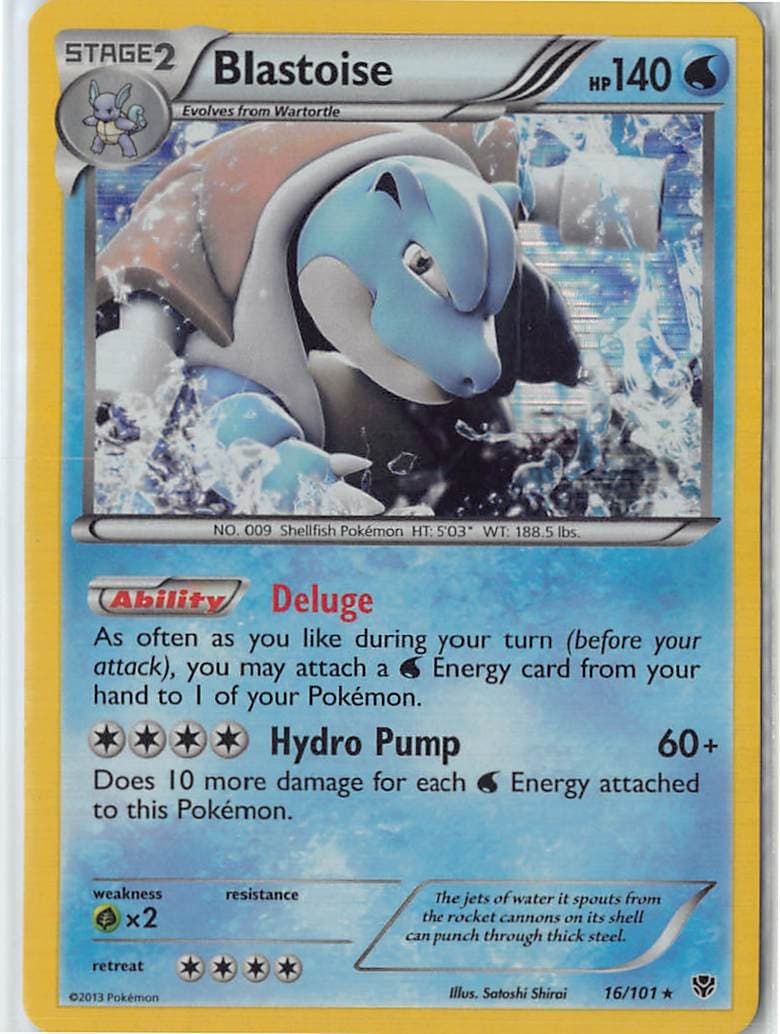 Blastoise Holo Rare Plasma Blast Water Holo 16/101 NM
