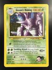 Pokemon Giovanni's Nidoking 7/132 Gym Challenge Holo