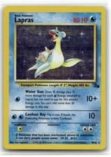 Lapras (10) #10/62 (Unlimited Holo) (LP) Fossil FO Pokemon