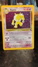 HYPNO Fossil Set Foil Holo POKEMON 1999 Trading Card 8/62 TCG