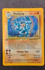 Machamp 8/102 Deck Exclusives Base Set 1st Edition Holo Pokemon HP
