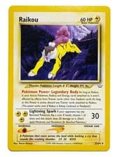 Pokémon Raikou #22 Neo Revelation Rare NM Card Vtg WotC 2001